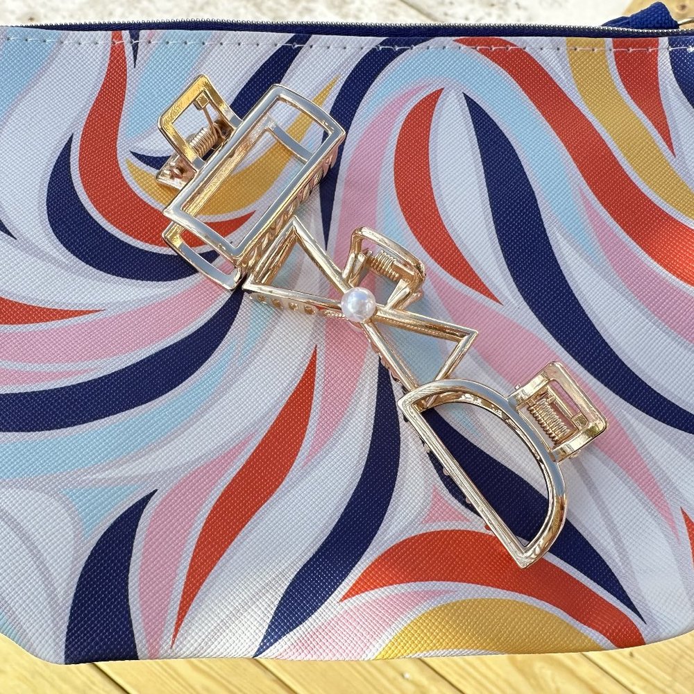 Gold Metal Small Hair Clips